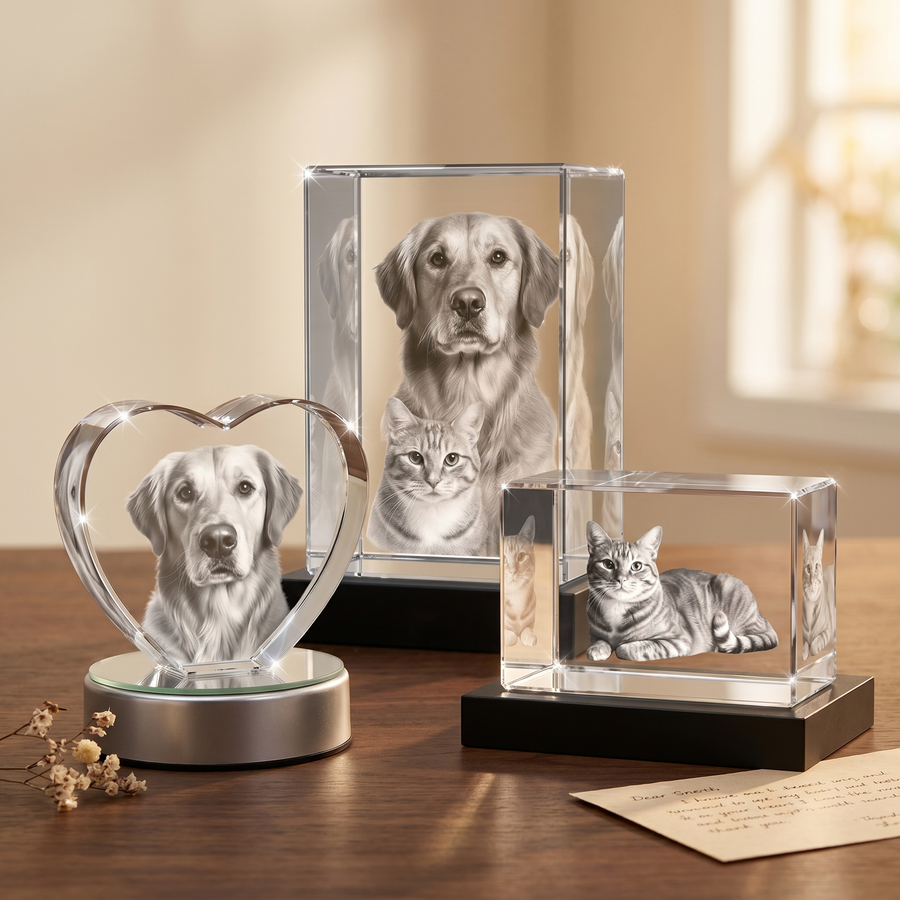 Pet lovers crystal gift